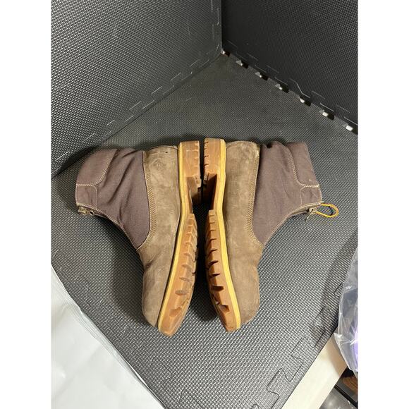 Timberland Woolrich Premium Zip Top Boots Brown Leather Plaid Lace Mens Size‎ 12